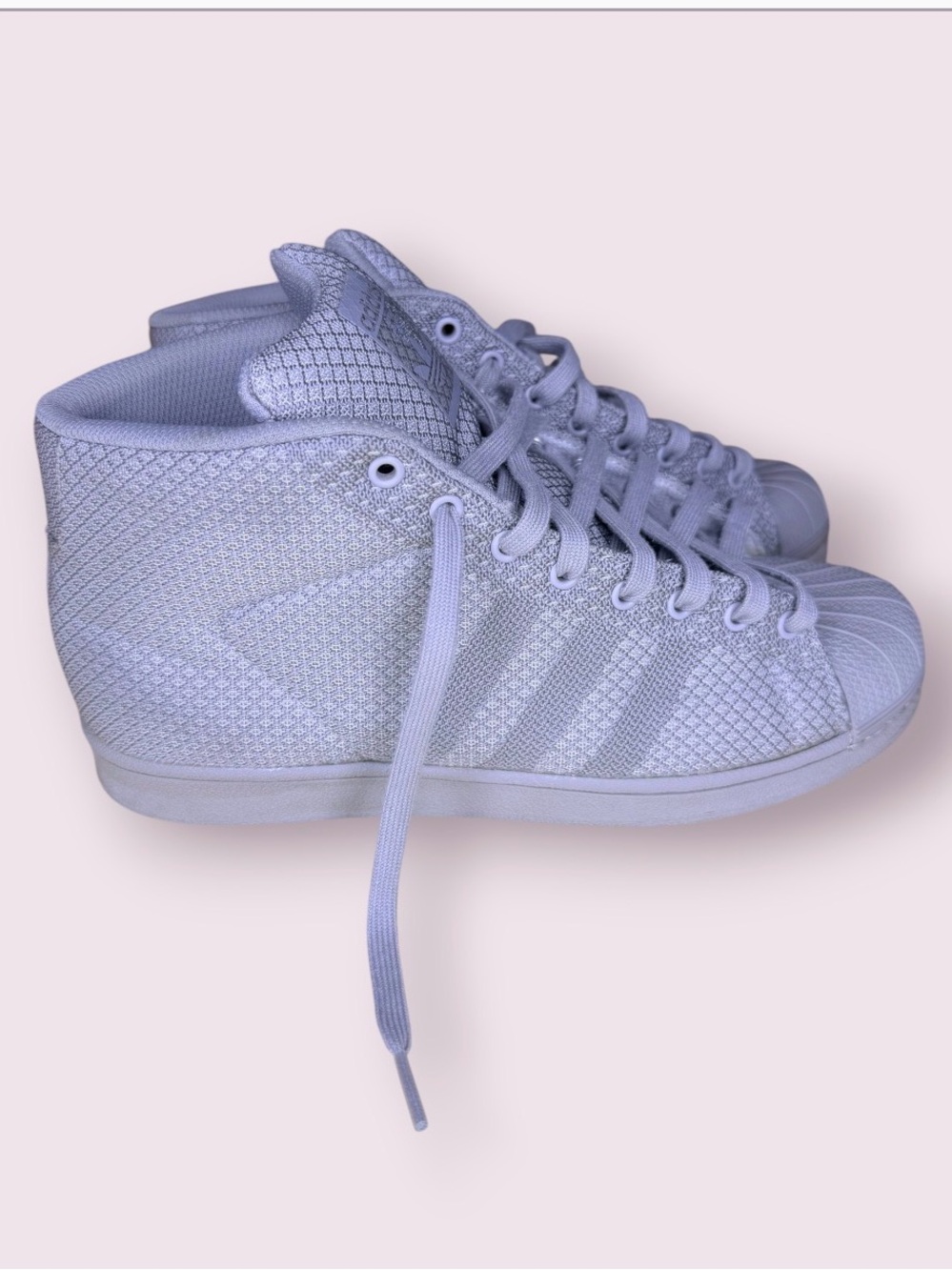 Adidas Pro Model Weave Solid Grey High-Top (8.5)